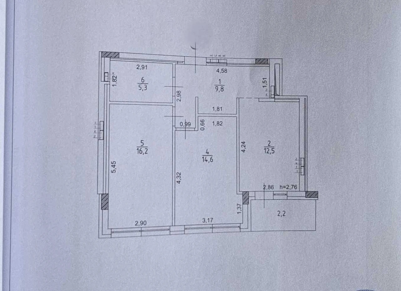 Sale of a 2-bedroom apartment in the Park Land complex