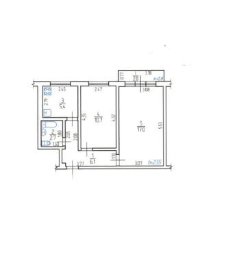 2-room apartment in the city center, Soborn Street