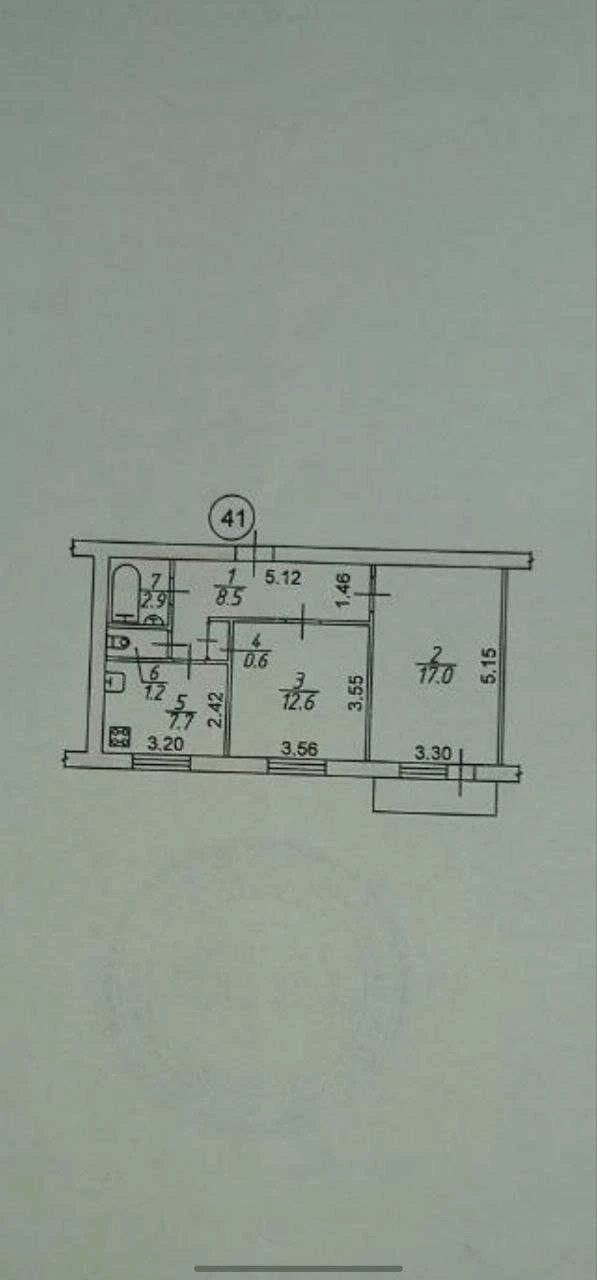 For sale: 2 room apartment, 51.52 sq. m. Radio street. From the owner