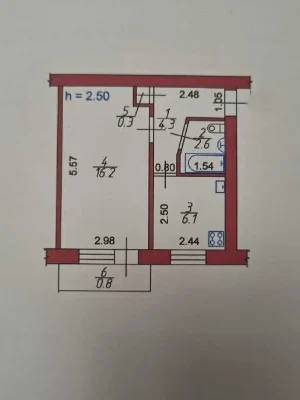 Sale of a one-bedroom apartment