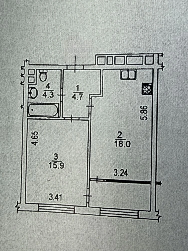 Продажа 1-комнальной квартиры 47,4 м² в ЖК "Варшавский Плюс"