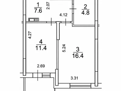 One-bedroom apartment. Yuriy Kondratyuk st., Kyiv