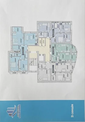 3-кімнатна квартира 81.5 м² з 2 санвузлами, лоджією та гарде