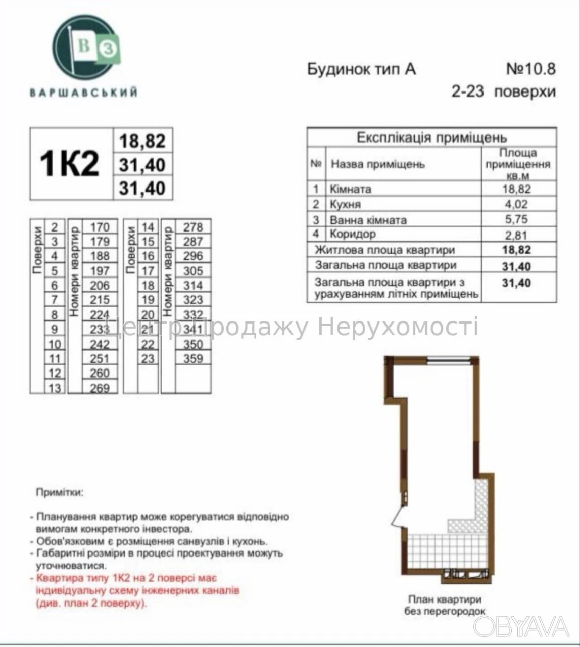 1-комнатная квартира, 31.4 м.кв.