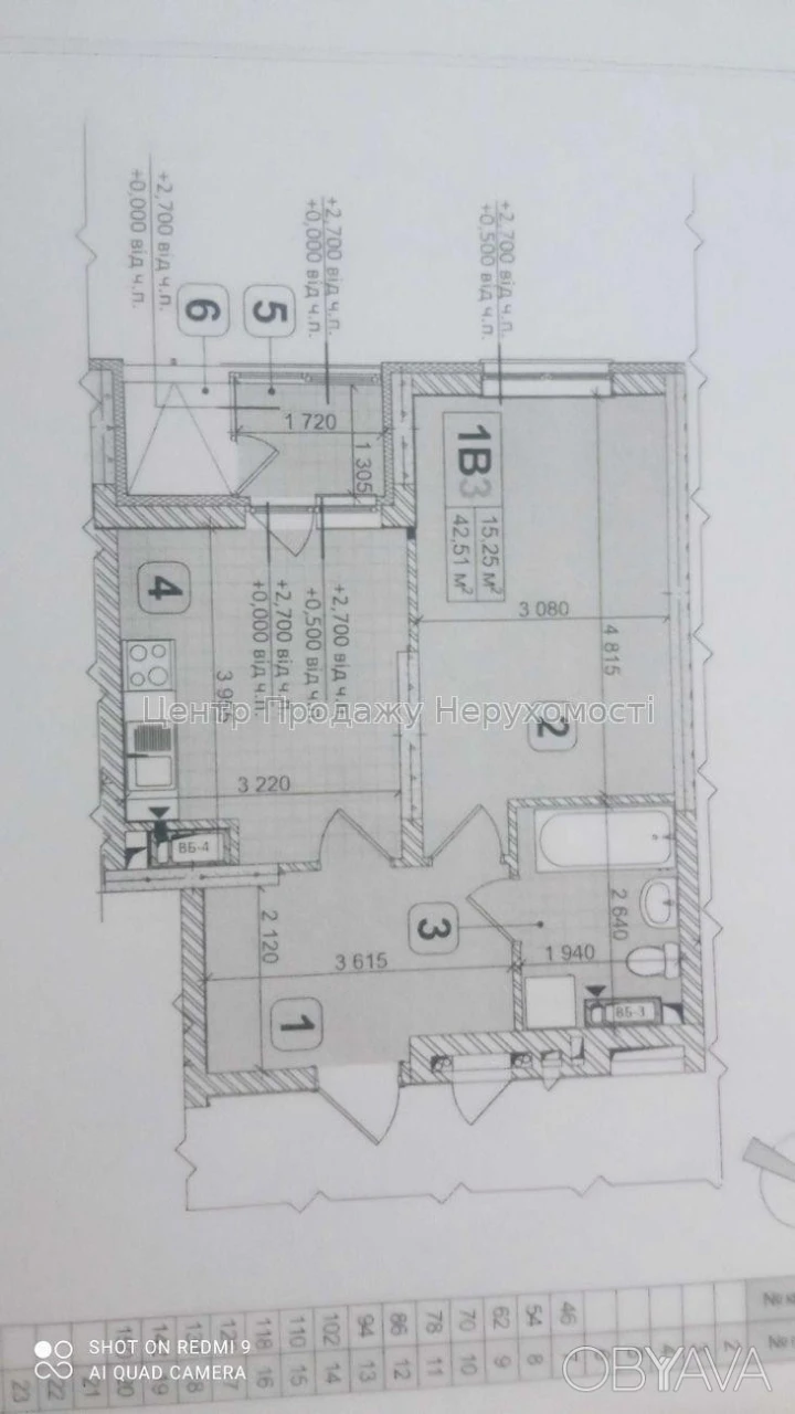 1-комнатная квартира, 44 м.кв.