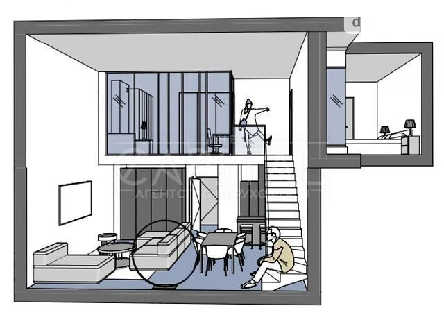 Sale of 2-room apartment 84.43 sq. m. on Vasylkivska Street 102 • I