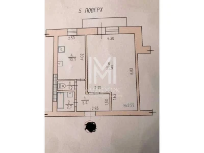 Selling 1-bedroom apartment 47 sq.m. on Akhsarova, near Alekseevskaya metro
