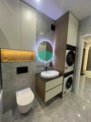 Stylish 1-bedroom apartment with designer renovation and panoramic views