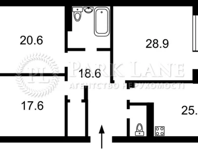 Apartment. Mykoly Rudenko Blvd., Kyiv.