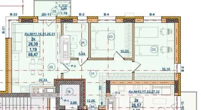 Selling 2-room apartment for installments