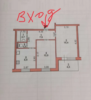 For sale 2-bedroom apartment on Professor Toloka Street, 21, Borodinsky
