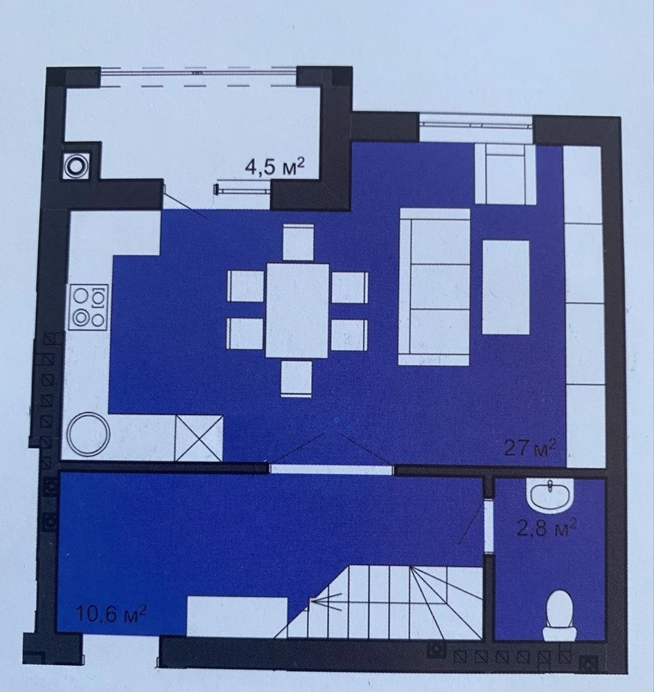 ‼️Продається 2-кімнатна квартира в новобудові‼️85 м², чердак/20 м² в подарунок