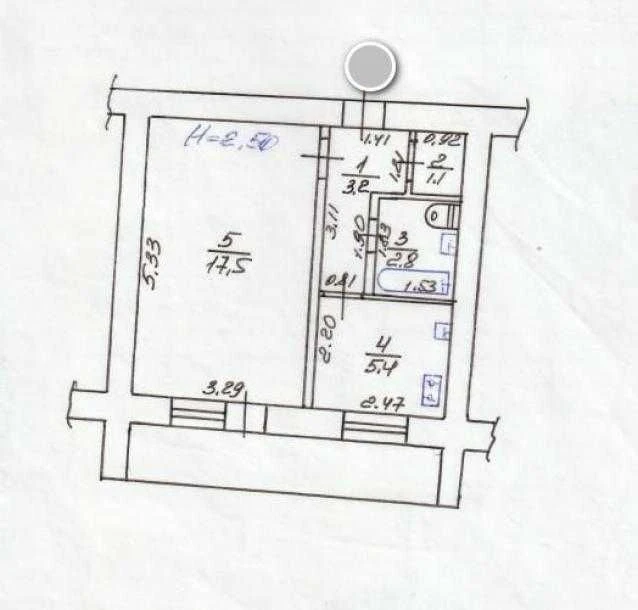 For Sale: 1-bedroom apartment on Odesskaya, Zernova Street, Brick