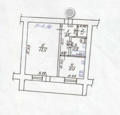 For Sale: 1-bedroom apartment on Odesskaya, Zernova Street, Brick
