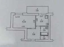Sale of a 1-bedroom apartment on G. Krut street (near Sammarket)