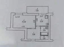 Sale of a 1-bedroom apartment on G. Krut street (near Sammarket)
