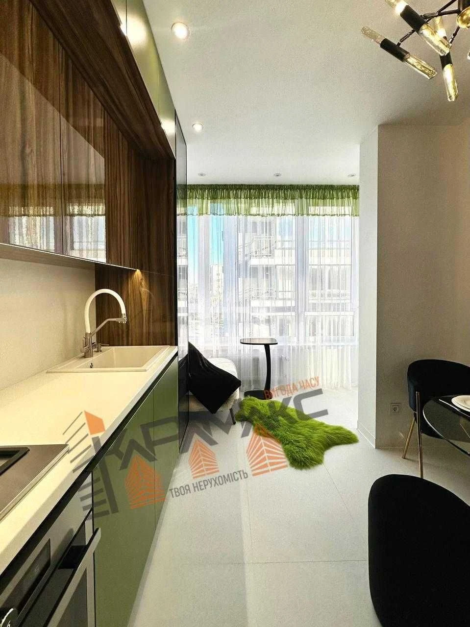 Sale of a 1-bedroom apartment with designer renovation near the park