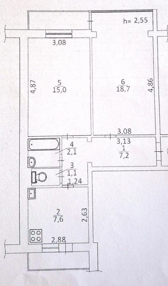 Продаж 2кв 57м Парково-Сирецька 4-А 1 поверх Газ Метро 10хв