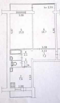 Продаж 2кв 57м Парково-Сирецька 4-А 1 поверх Газ Метро 10хв