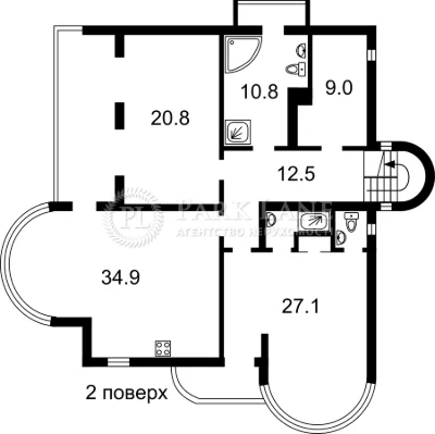 Rent House on Sadova Street (Osokorky) in Kyiv / R-61187