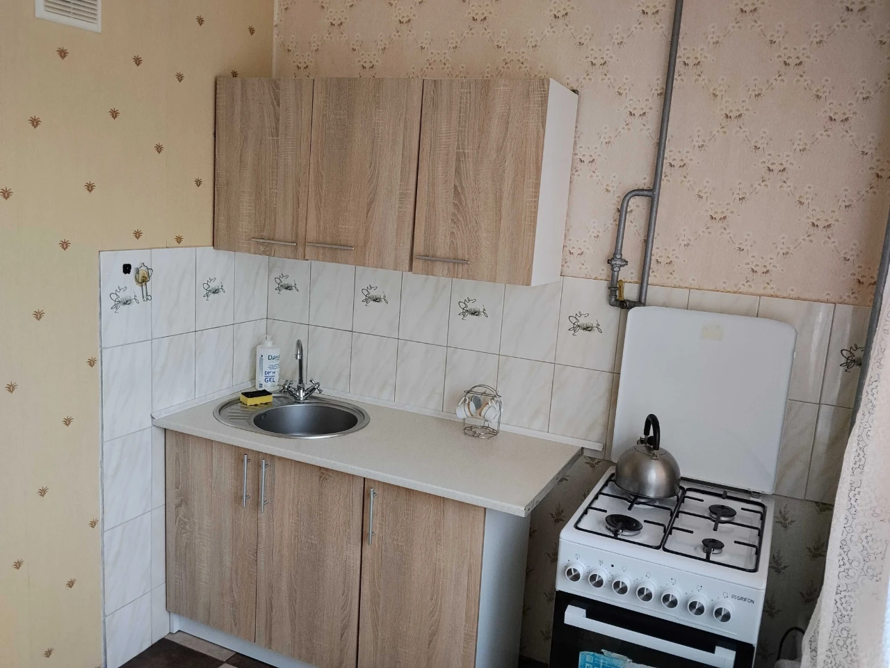 For sale, a fully functional one-bedroom apartment. Ready for living.