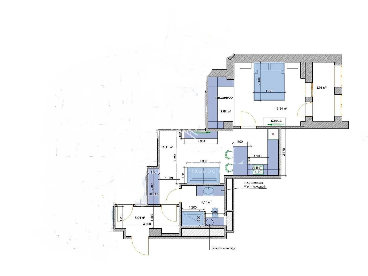 Long Term Rental Apartment, Pechersky District