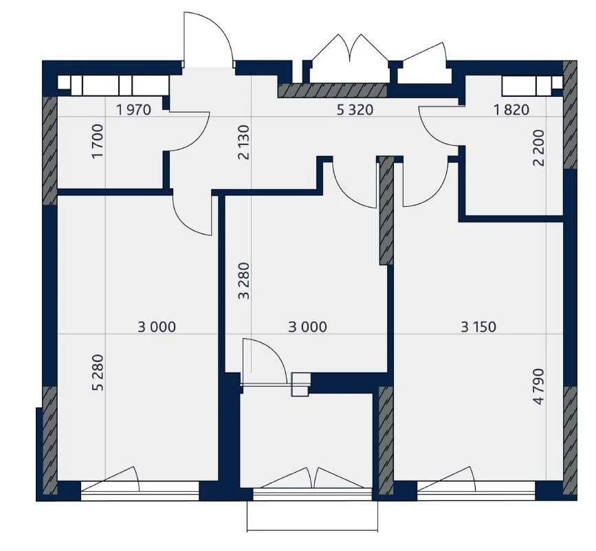 2-bedroom apartment (58.94m2) without commission (Obolon) | yeOsel