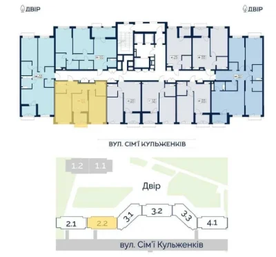 2-bedroom apartment (58.94m2) without commission (Obolon) | yeOsel