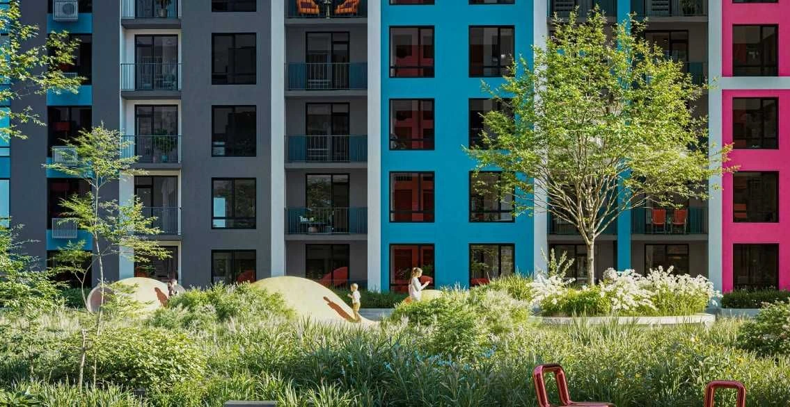 Three-room apartment with a terrace overlooking the Carpathians in a completed building