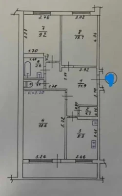 Продам 3кв на Каденюка