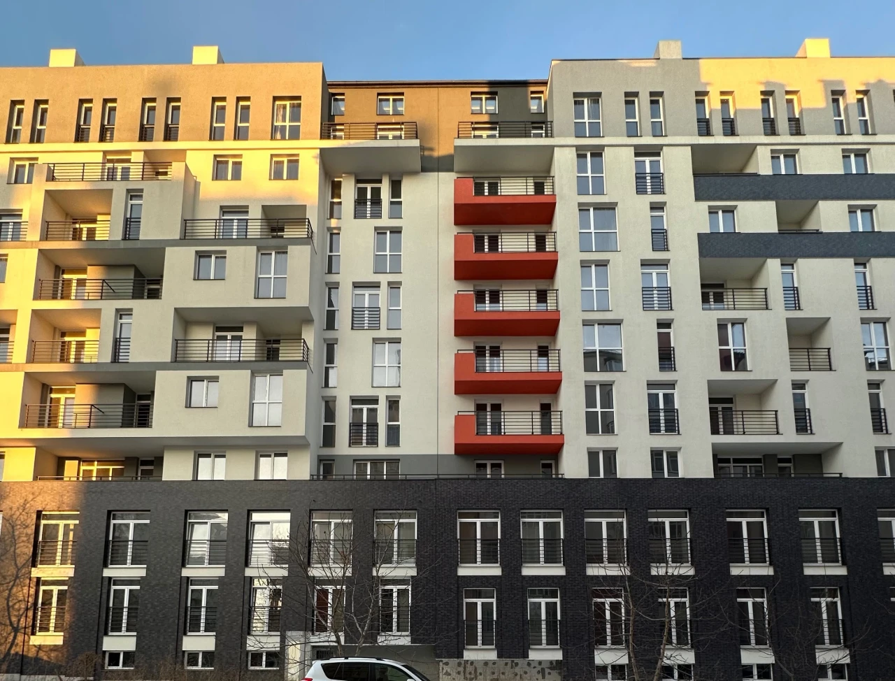 Two-bedroom new building in a modern residential complex