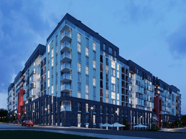 3-bedroom apartment in a business class residential complex
