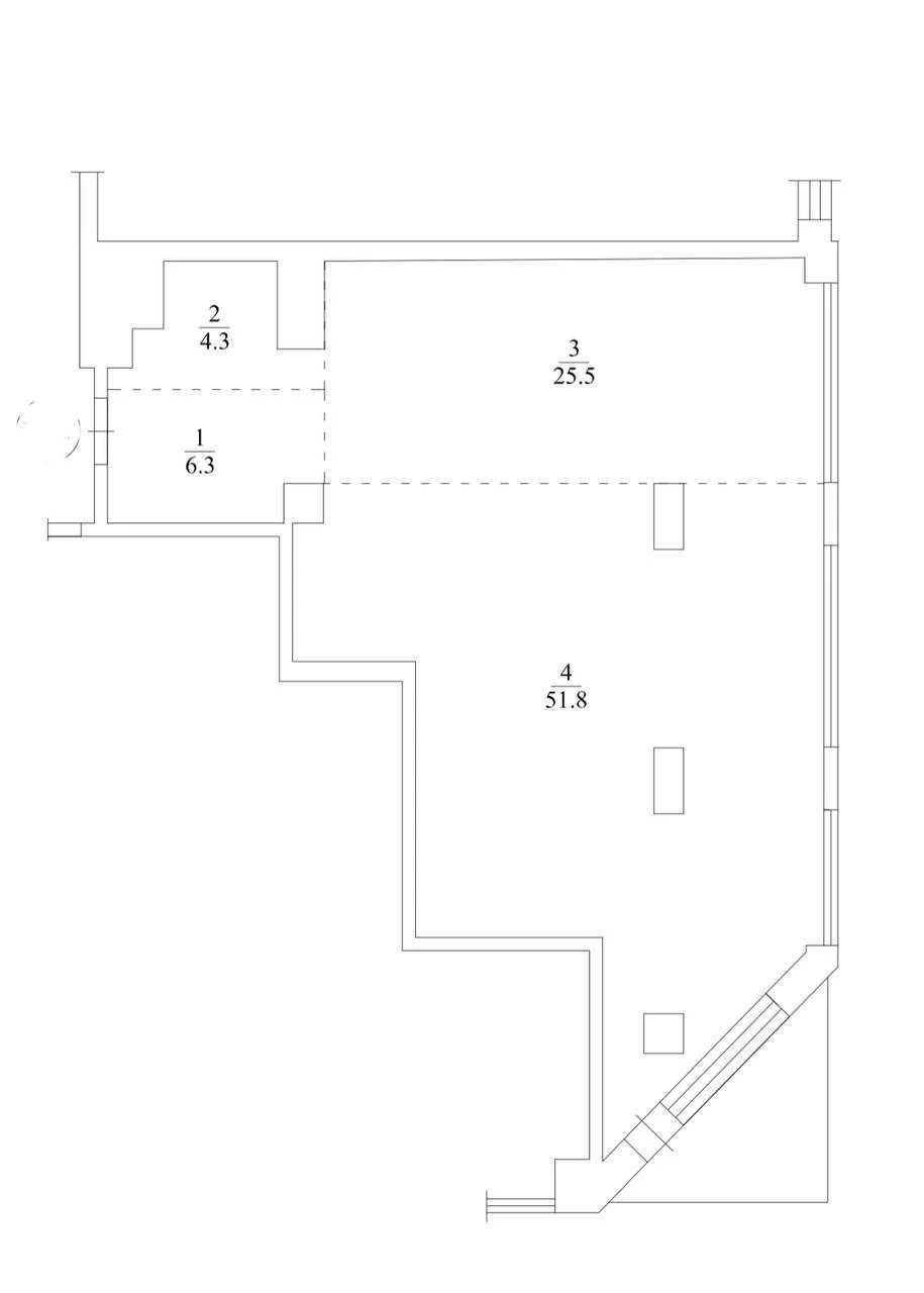Delmar 2к, 89.5 m2, view, 28th floor without %