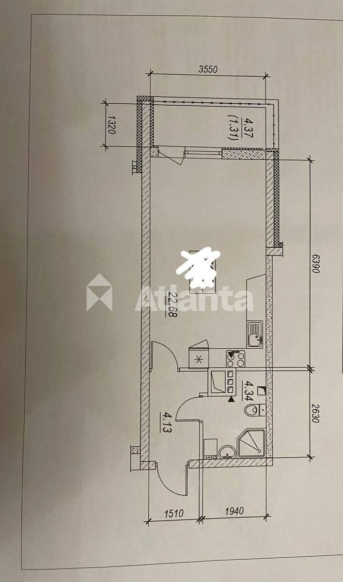 One-bedroom apartment, Street Середньофонтанський, Фонтан