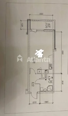 One-bedroom apartment, Street Середньофонтанський, Фонтан