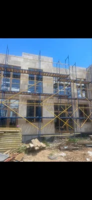 Travertine townhouse on Svitanka Street in installments.