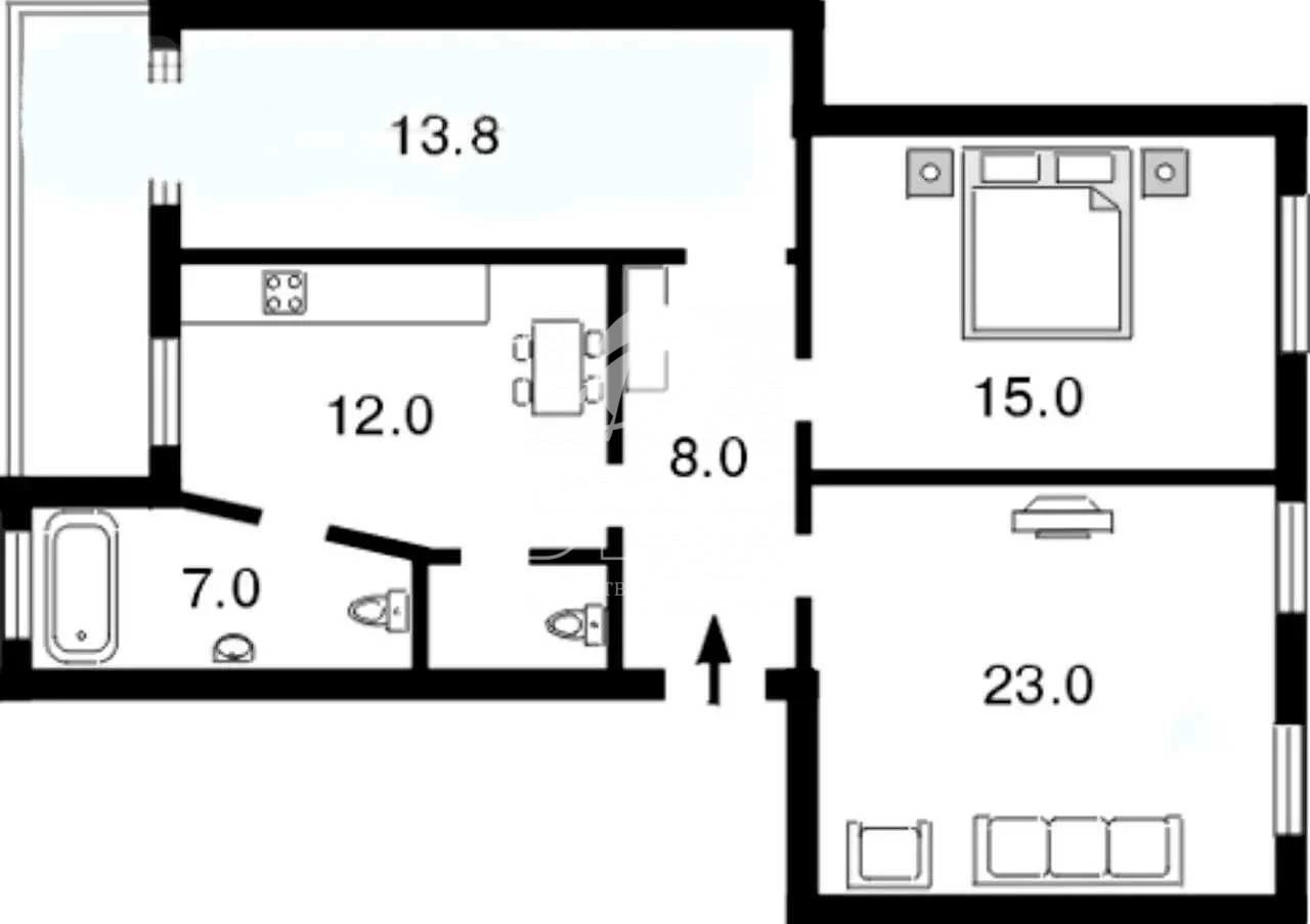 Центр Золоті Ворота, 3 комнаты, 80 м², Франка, 22/24 / Богдана Хм