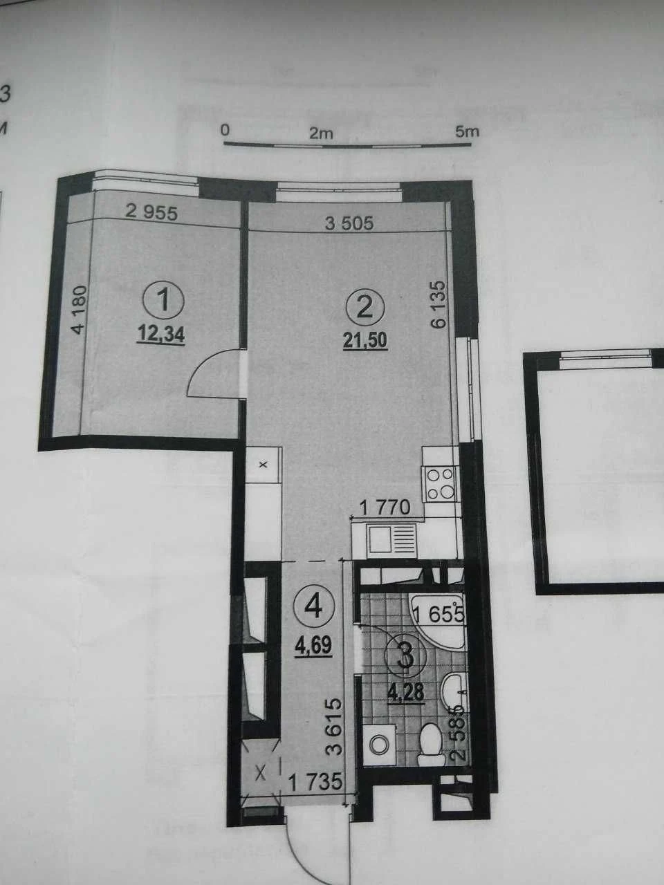 New 1-bedroom apartment on Oleksa Oleся 23a, Warsaw 3, Podilsky District