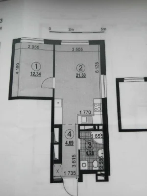 New 1-bedroom apartment on Oleksa Oleся 23a, Warsaw 3, Podilsky District