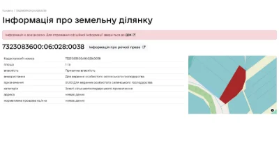 Земельна ділянка навпроти заїзду на Добробут зі сторони кіль