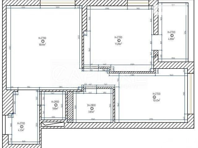Продажа 2к квартиры 55 кв. м по ул. Салютная 2Б • ID 34676078