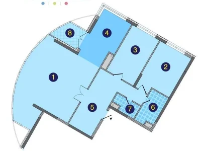 Apartment for sale, 3 rooms, 124.5 sq m, 3/24 floor