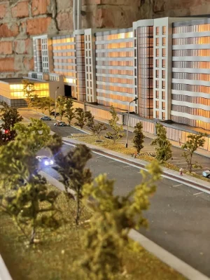 Spacious 2-bedroom apartment 66.2 m2 with a large kitchen-living room