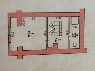 Sale of a 2-level new building on Perfet's Street (district)