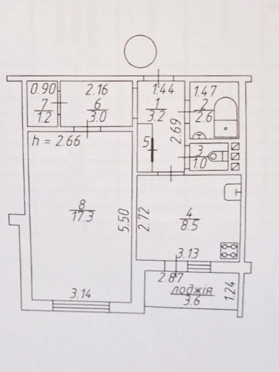 1 room apartment 40m2. APARTMENT, Center, ЦУМ, Kyivska 6.