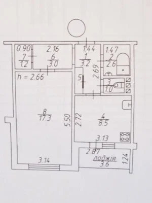 1 room apartment 40m2. APARTMENT, Center, ЦУМ, Kyivska 6.