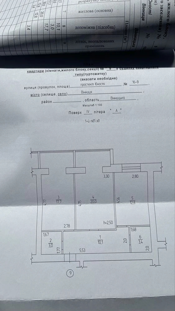 Apartment 2 rooms in Vinnytsia, st. of Youth
