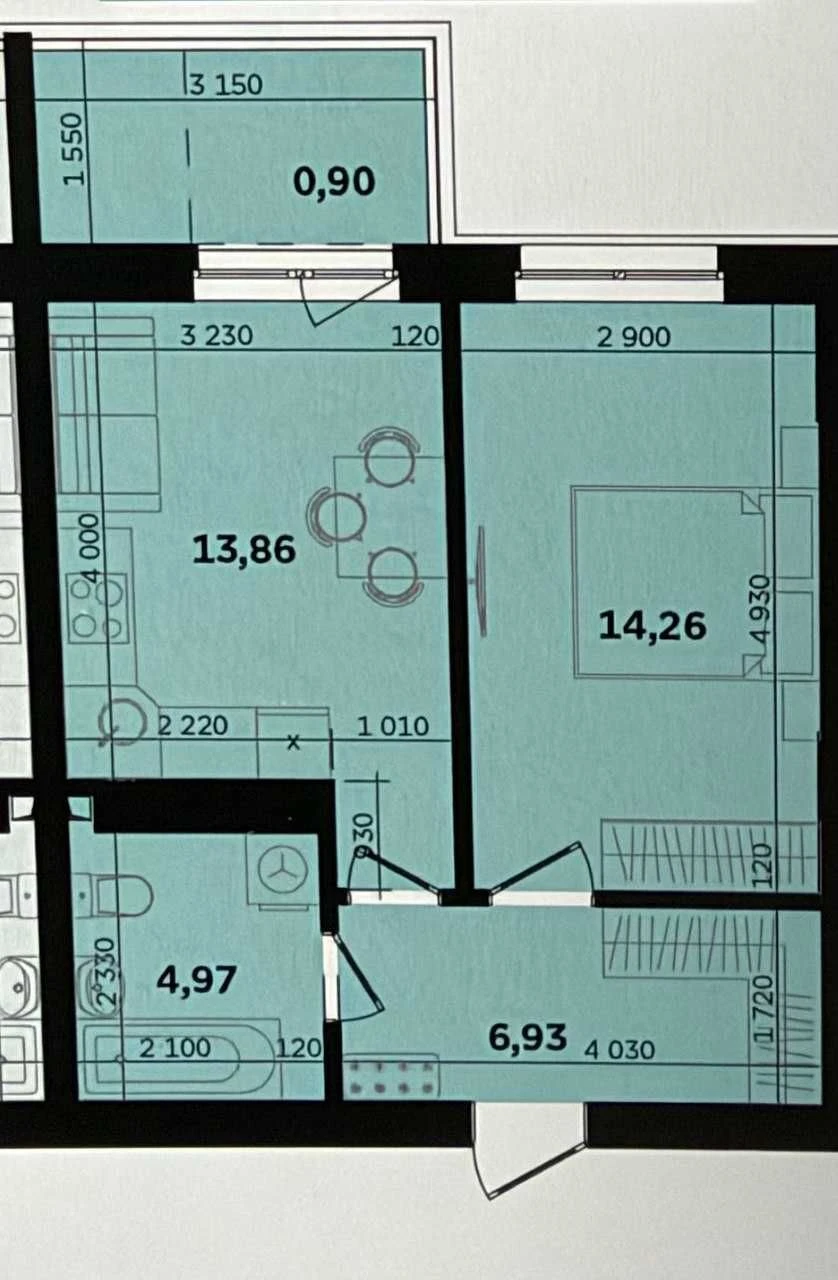 One-bedroom apartment for sale in Avenue 44 residential complex
