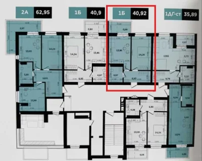 One-bedroom apartment for sale in Avenue 44 residential complex