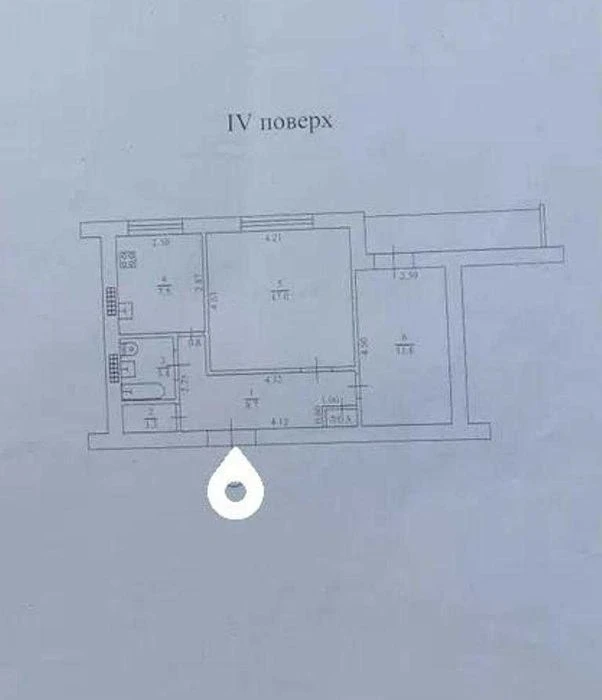 Продам 2-к квартиру, 53 кв.м, 4/9 эт, кирпичный спецпроект,